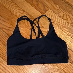 Women's Black lululemon energy Sports Bra